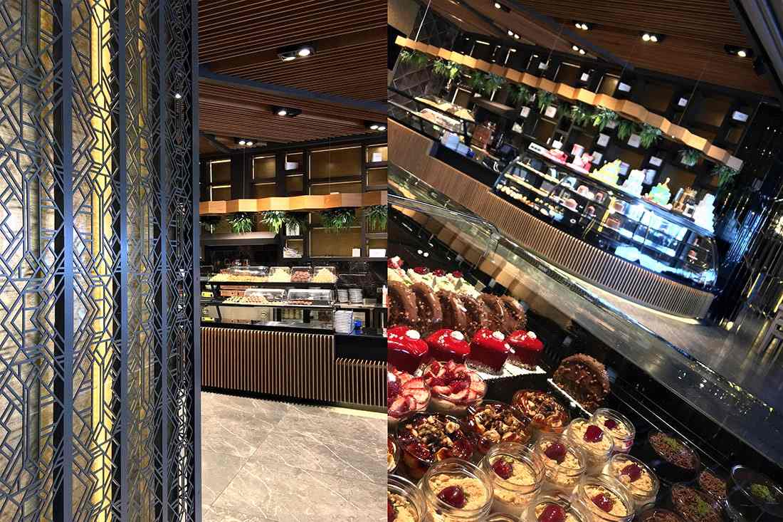 cevat-aksoy-tasarim, sadece-creative-studio, maroof-cafe-lounge, masa-tasarim, pasta-stand-tasarım, kolon-giydirme, aydinlatma, banko-tasarim, tavan-dekoru, merdiven-dekoru